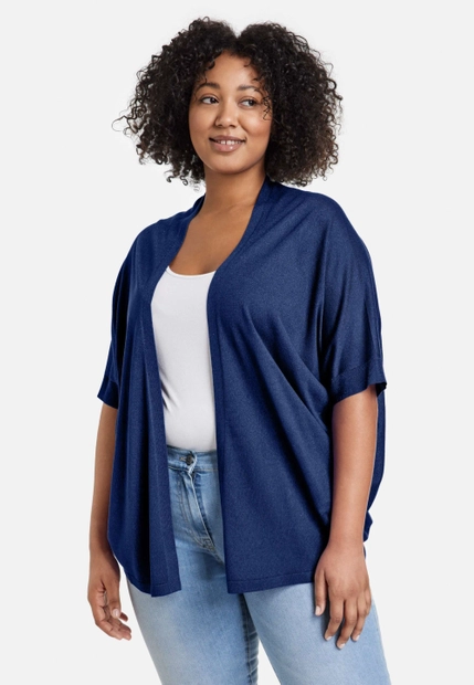 KARDIGAN DAMSKI Z KRÓTKIM RĘKAWEM SAMOON 232010-25203