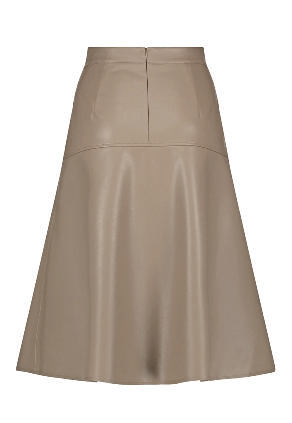 SPÓDNICA DAMSKA DO ŁYDEK ZE SKÓRY EKOLOGICZNEJ TAIFUN 210011-11382