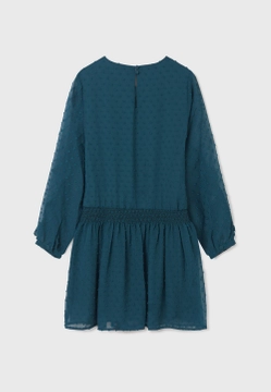 SUKIENKA DZIEWCZĘCA Z DŁUGIM RĘKAWEM I FALBANKĄ MAYORAL 7935