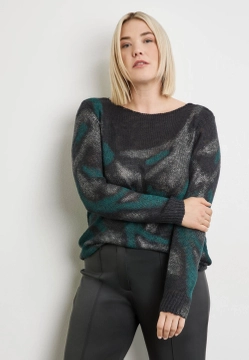 SWETER DAMSKI Z NADRUKIEM SAMOON 572514-25512