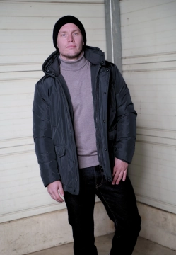 KURTKA MĘSKA Z KAPTUREM JUPITER 61170 0060