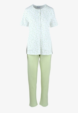 BAWEŁNY PIŻAMA DAMSKA Z KRÓTKIM RĘKAWEM LINCLALOR 75278