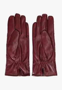 PIKOWANE RĘKAWICZKI DAMSKIE Z MIĘKKIEJ SKÓRY EKOLOGICZNEJ DIANA & CO FIRENZE DND8636