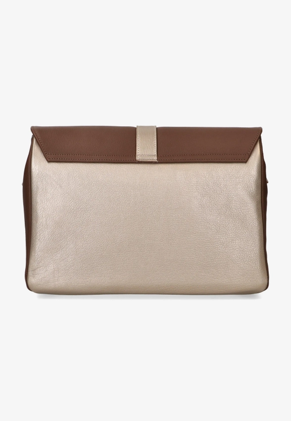 SKÓRZANA TOREBKA DAMSKA BRUNATE ST140