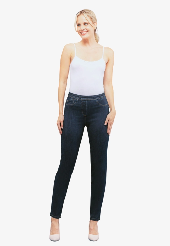 JEANSY DAMSKIE Z ELASTYCZNĄ TALIĄ CHIARA DALBA 61025E