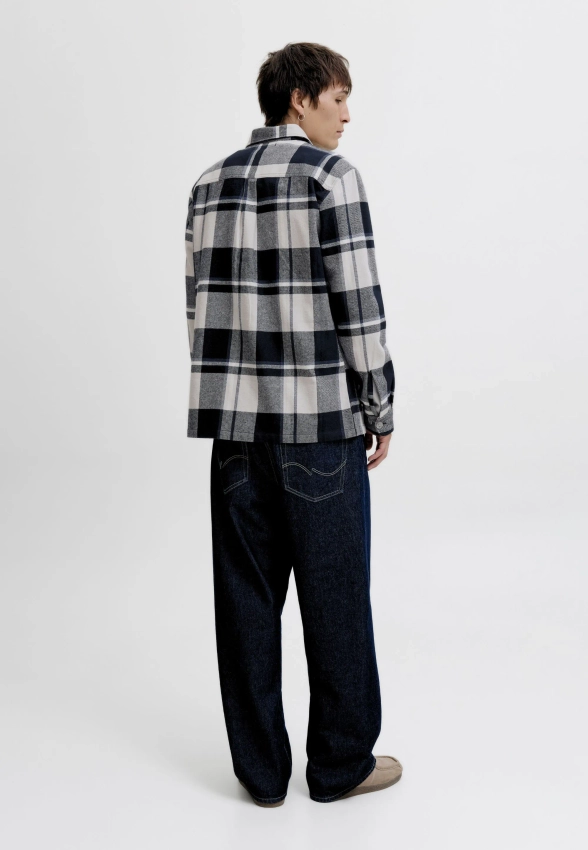 KOSZULA MĘSKA Z DŁUGIM RĘKAWEM W KRATĘ  JACK & JONES 12286804