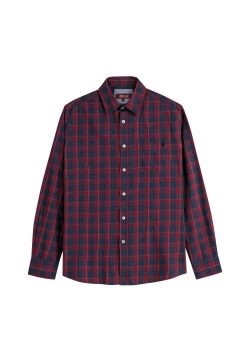 KOSZULA MĘSKA Z DŁUGIM RĘKAWEM W KRATĘ MCS 3MSH211-05614