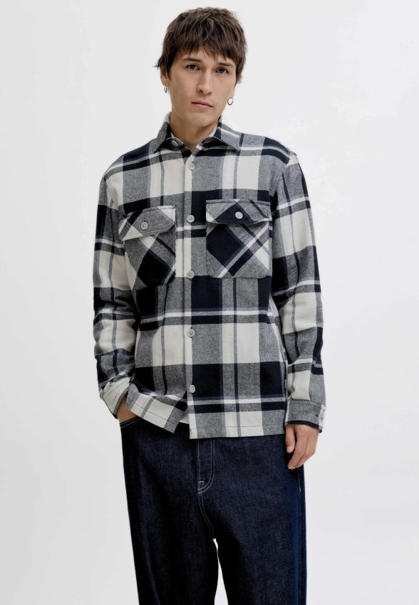 KOSZULA MĘSKA Z DŁUGIM RĘKAWEM W KRATĘ  JACK & JONES 12286804