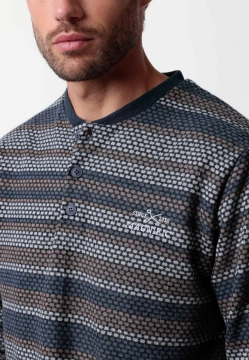 CIEPŁA PIŻAMA MĘSKA Z DŁUGIM RĘKAWEM ADMAS 63801