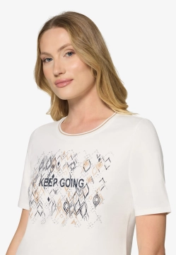 T-SHIRT DAMSKI Z KRÓTKIM RĘKAWEM BETTY BARCLAY 2727 1092