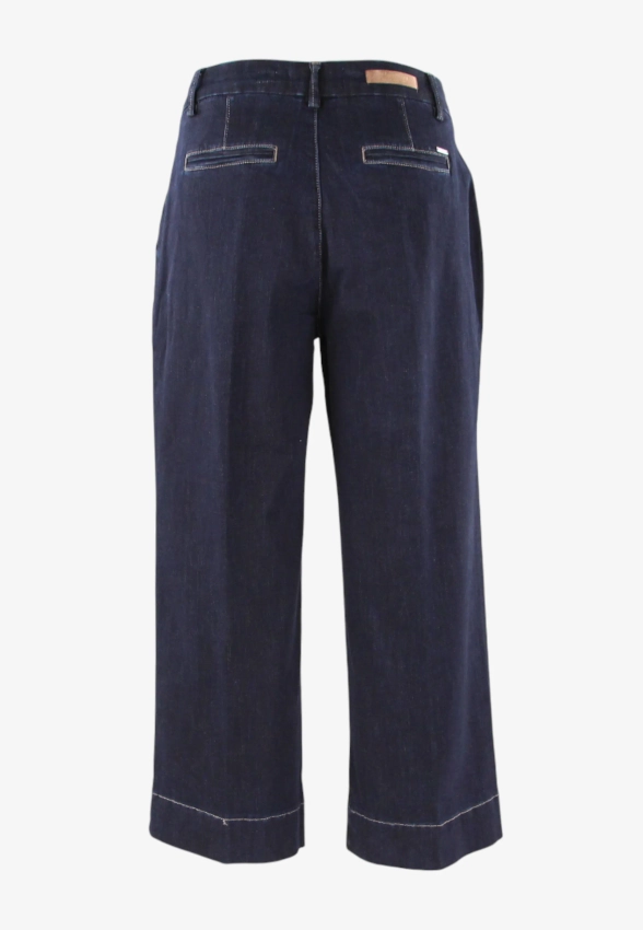 JEANSY DAMKSIE 3/4 Z SZEROKĄ NOGAWKĄ CHIARA DALBA 61133