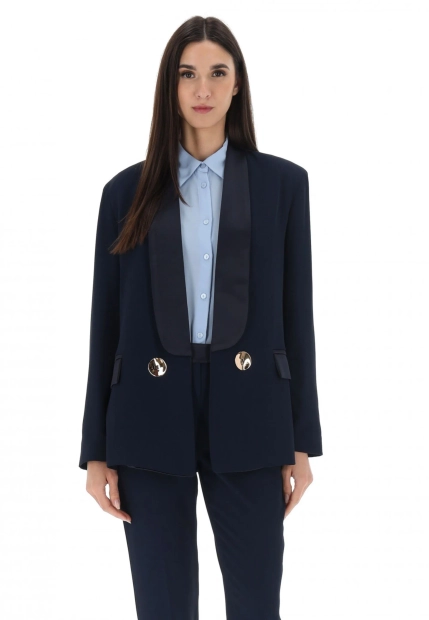 MARYNARKA DAMSKA Z OZDOBNYMI GUZIKAMI EKS GC1601 ZZ6