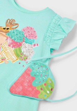 SUKIENKA DZIEWCZĘCA NA RAMIĄCZKACH ZE WZOREM MAYORAL 3940