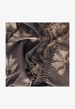 SZAL DAMSKI Z WISKOZY I WEŁNY FRĘDZLAMI YIND1651