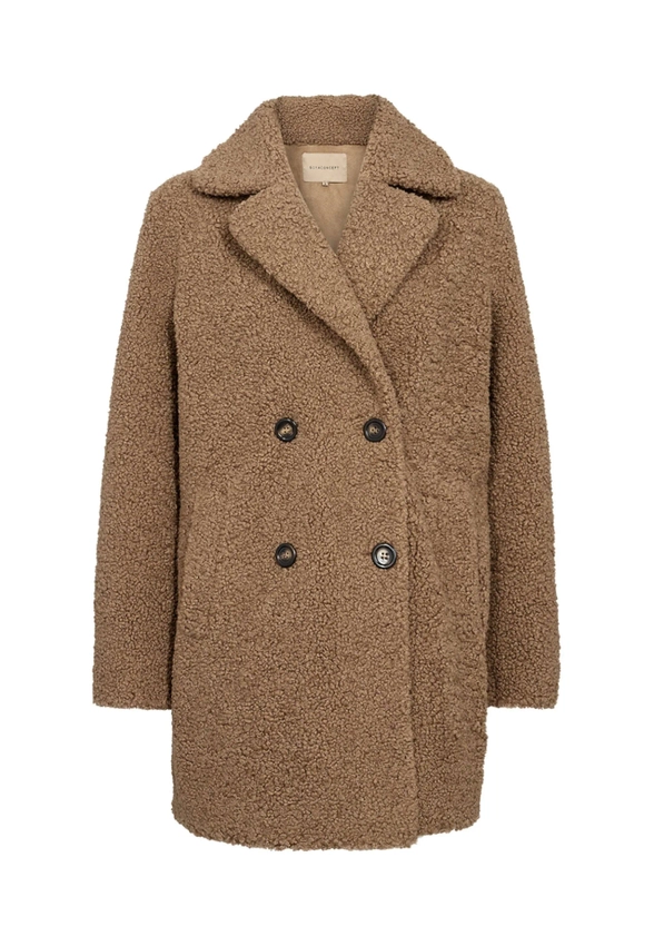 KRÓTKI PŁASZCZ DAMSKI TYPU BOUCLA SOYACONCEPT 40216