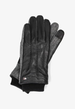 SKÓRZANE RĘKAWICZKI MĘSKIE Z DODATKIEM WEŁNY TOMMY HILFIGER AM0AM13602C