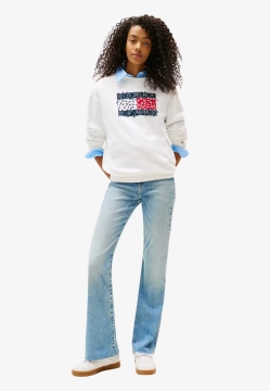 BLUZA DAMSKA Z KWIATOWYM MOTYWEM FLAGI TOMMY JEANS DW0DW20933