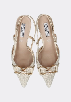 ELEGANCKIE SZPILKI DAMSKIE Z ODKRYTĄ PIĘTĄ QUEEN HELENA K3311