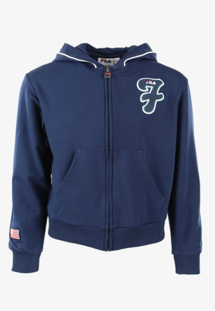BLUZA DZIEWCZĘCA Z KAPTUREM ZAPINANA NA ZAMEK FILA DFAV3586F