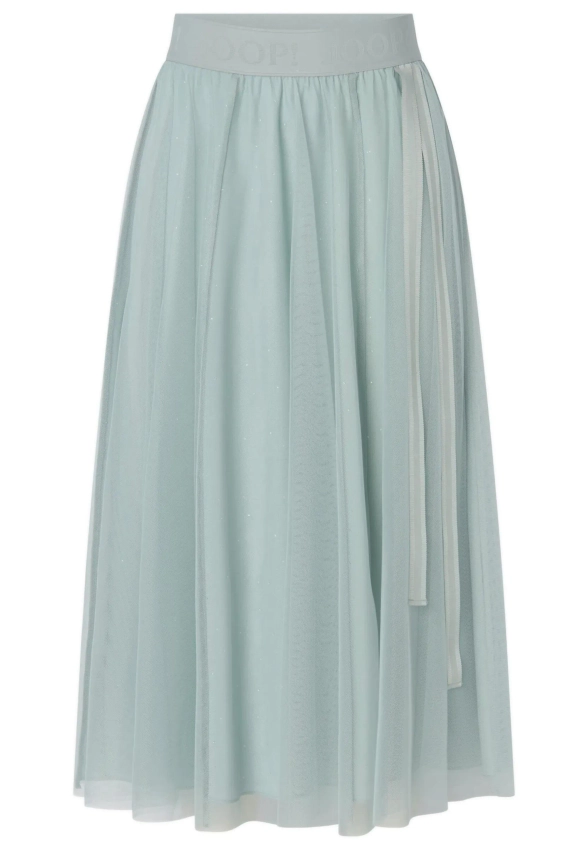 TIULOWA SPÓDNICA DAMSKA Z TASIEMKĄ Z LOGO JOOP! 30100212