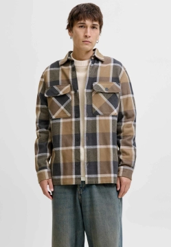 KOSZULA MĘSKA Z DŁUGIM RĘKAWEM W KRATĘ  JACK & JONES 12286804