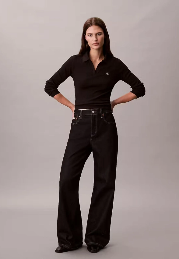 POLO DAMSKIE Z DŁUGIM RĘKAWEM CALVIN KLEIN LV047E203G