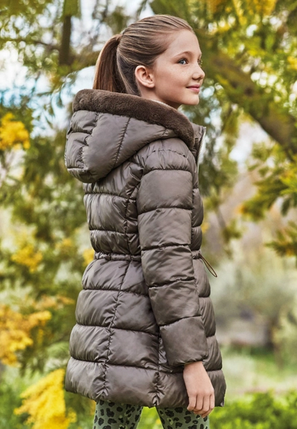 DŁUGA PIKOWANA KURTKA DZIEWCZĘCA MAYORAL 7414