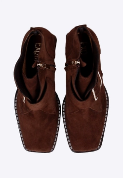 BOTKI DAMSKIE ZE SKÓRY ZAMSZOWEJ EXQUISITE 1393 WEL