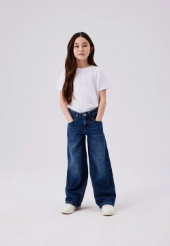 JEANSY DZIEWCZĘCE Z SZEROKIMI NOGAWKI NAME IT 13230733