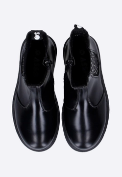 BOTKI DZIEWCZĘCE ZE SKÓRY EKOLOGICZNE OZDOBIONE CYRKONIAMI ASSO AG13822