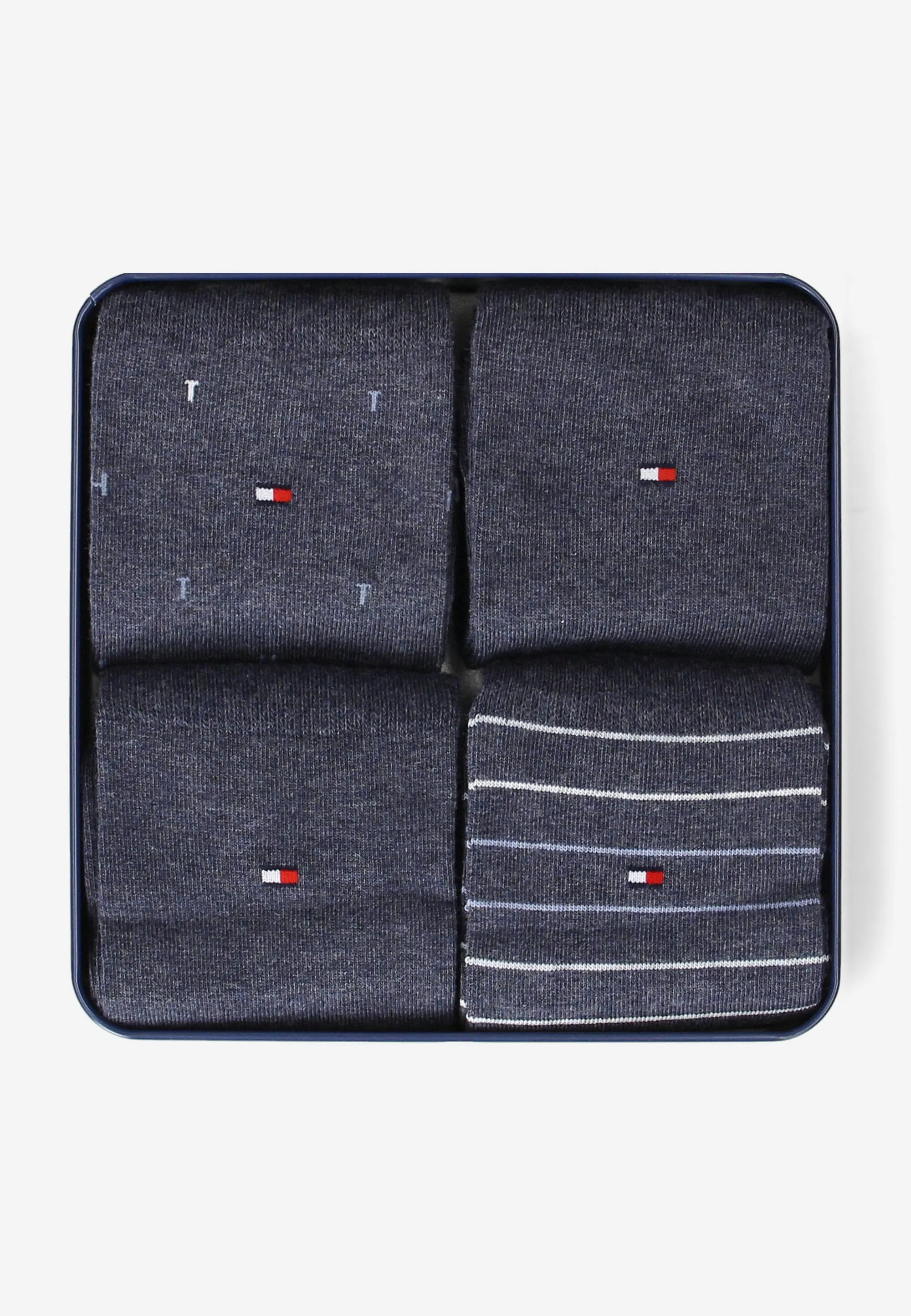 SKARPETY WYSOKIE 4 PARY W PUDEŁKU PRODUCENTA TOMMY HILFIGER 701235375C