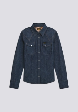JEANSOWA KOSZULA DAMSKA ZAPINANA NA ZATRZASKI GAS B0627