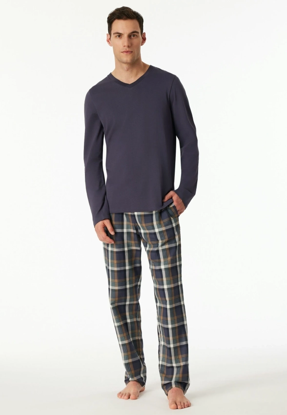 T-SHIRT MĘSKI Z DŁUGIM RĘKAWEM SCHIESSER 182182