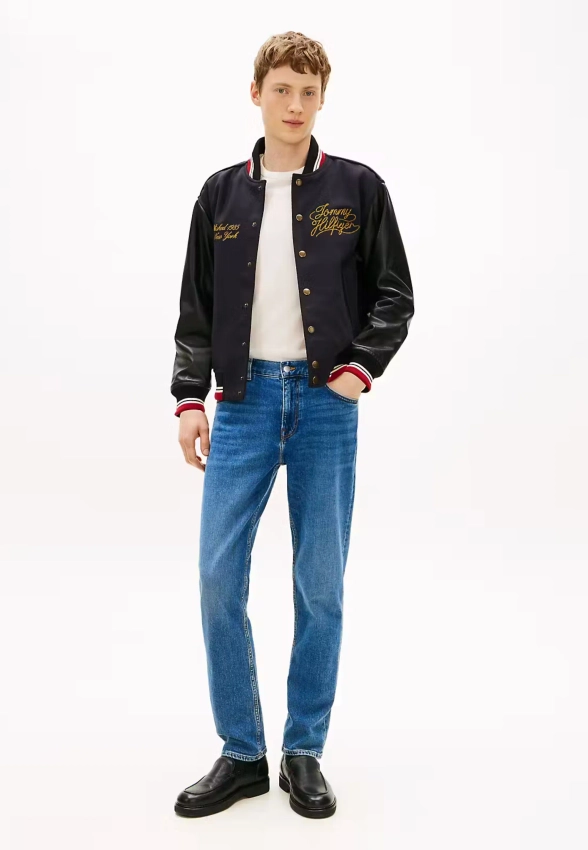 SPODNIE MĘSKIE JEANS Z EFEKTEM WYBLAKNIĘCIA DENTON STRAIGHT TOMMY HILFIGER MW0MW41901