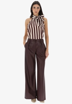 SPODNIE DAMSKIE ZE SKÓRY EKOLOGICZNEJ TU PER TU T1026 Q01