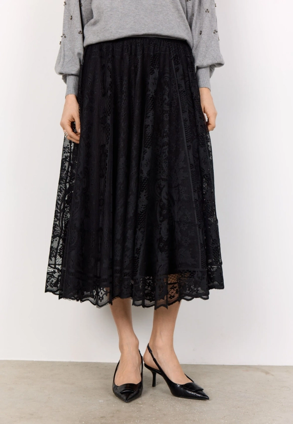 KORONKOWA SPÓDNICA DAMSKA MIDI SOYACONCEPT 27338