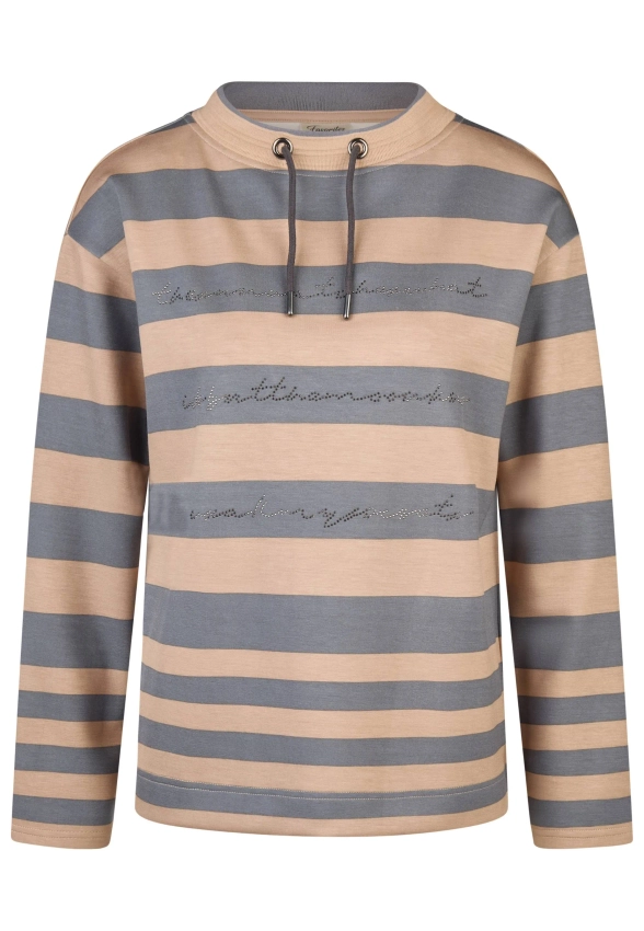 BLUZA DAMSKA W PASY Z WISKOZY BARBARA LEBEK 37130052