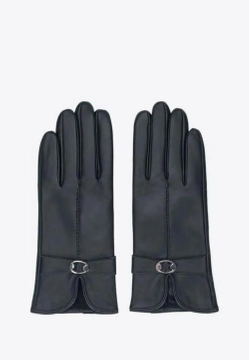 DAMSKIE RĘKAWIECZKI SKÓRZANE Z WYCIĘCIEM I KLAMRĄ WITCHEN 39-6A-005-1