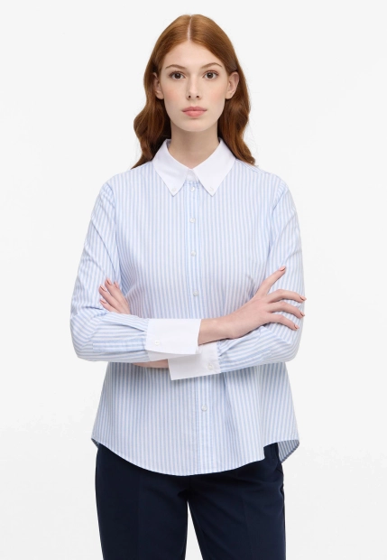 KOSZULA DAMSKA W PASY ETERNA 6008 D362