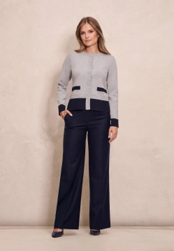 ROZPINANY SWETER DAMSKI ANCORA TUNIS