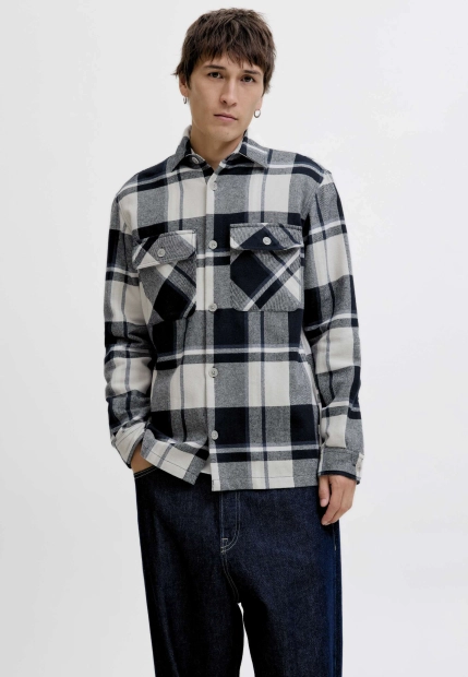 KOSZULA MĘSKA Z DŁUGIM RĘKAWEM W KRATĘ JACK & JONES 12286804