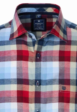 KOSZULA MĘSKA Z DŁUGIM RĘKAWEM W KRATĘ REDMOND 252080111