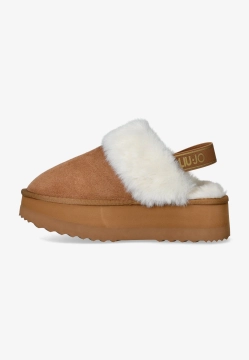 ZAMSZOWE DAMSKIE PANTOFLE NA PLATFORMIE LIU JO SF5107P0306