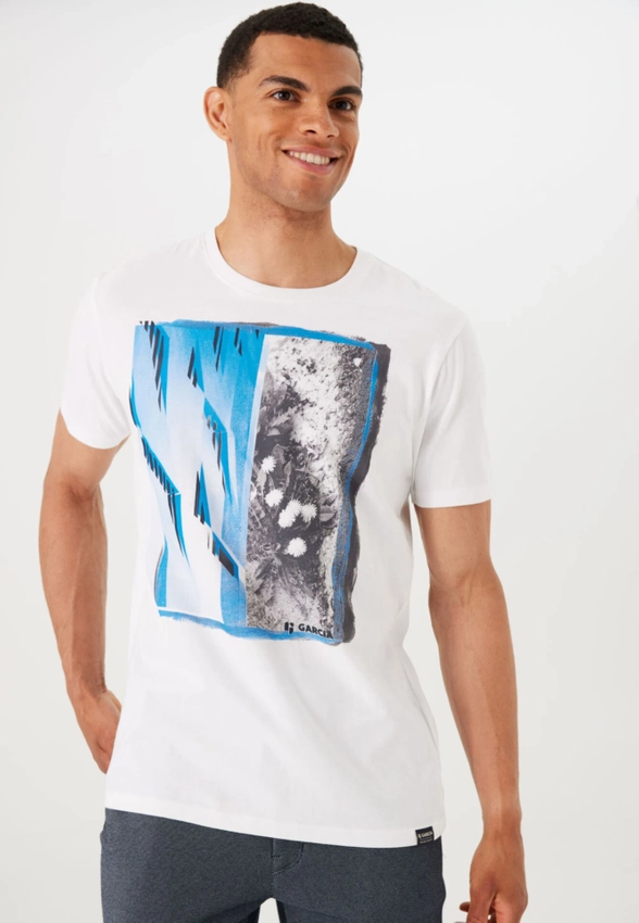 T-SHIRT MĘSKI Z NADRUKIEM GARCIA JEANS O41002