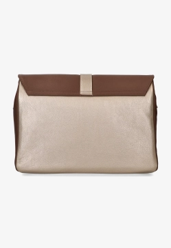 SKÓRZANA TOREBKA DAMSKA BRUNATE ST140