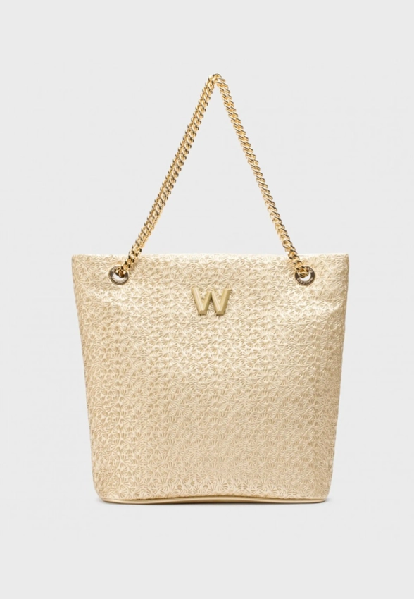 TOREBKA DAMSKA TYPU SHOPPER Z TŁOCZONYM WZOREM WONDERS WB-51008