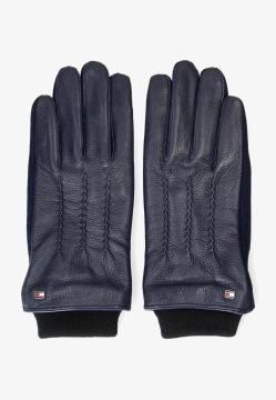 SKÓRZANE RĘKAWICZKI MĘSKIE Z DODATKIEM WEŁNY TOMMY HILFIGER AM0AM13602C