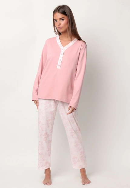 BAWEŁNIANA PIŻAMA DAMSKA ADMAS 63609