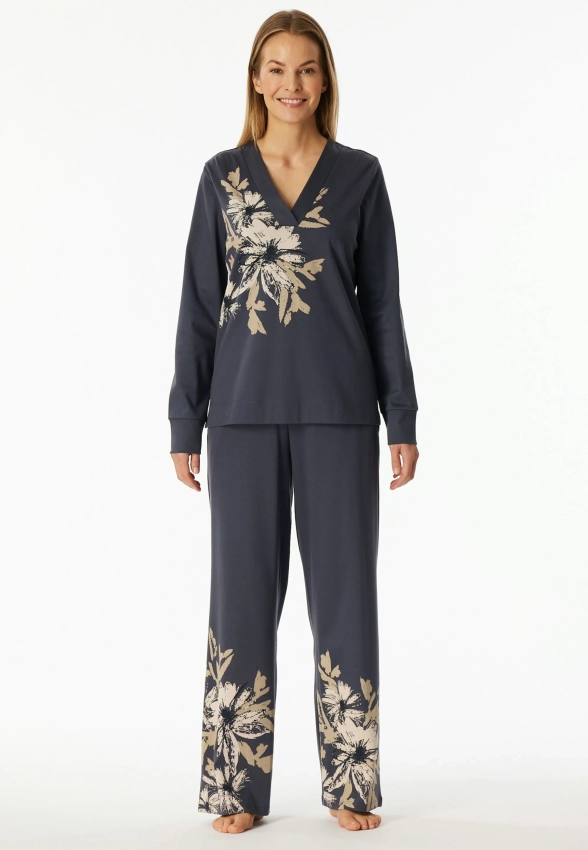 PIŻAMA DAMSKA Z KWIATOWYM WZOREM SCHIESSER 183063