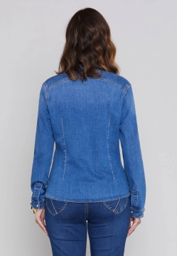 KOSZULA DAMSKA JEANSOWA EMANUELA COSTA EC1010